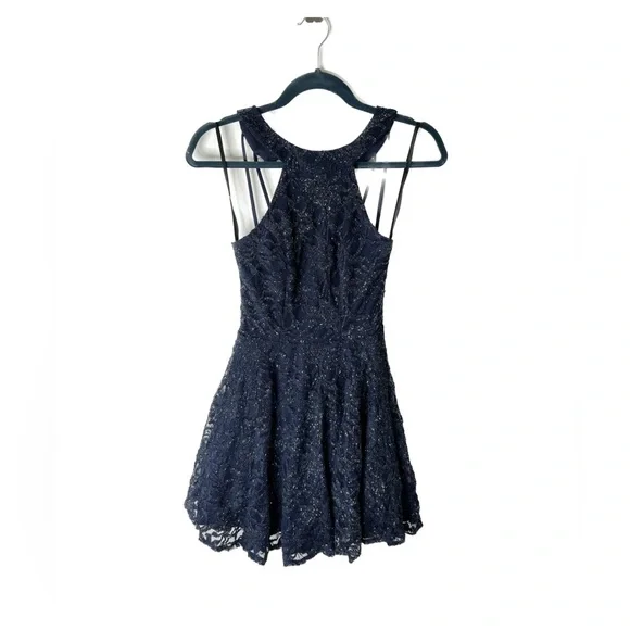 camille la vie navy blue dress Flirty Plus Size Wrap Dress | Flounce Wrap Dress